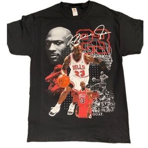 Michael jordan black T-shirt basketball tee unisex cotton